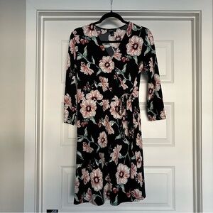 Alyx Long Sleeve Floral Wrap Womens Dress Size M 2026-3b2